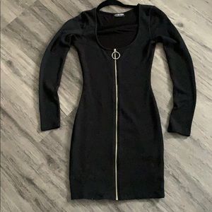 Long Sleeve Zipper Dress from Fashion Nova